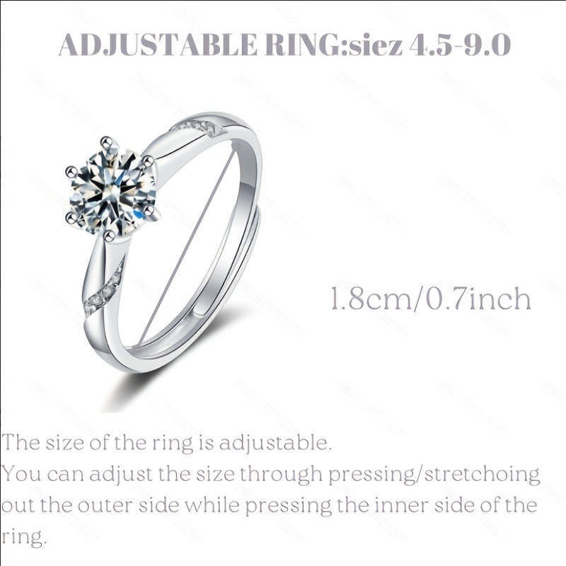 Couple's Moissanite Wedding Band in S925 Silver